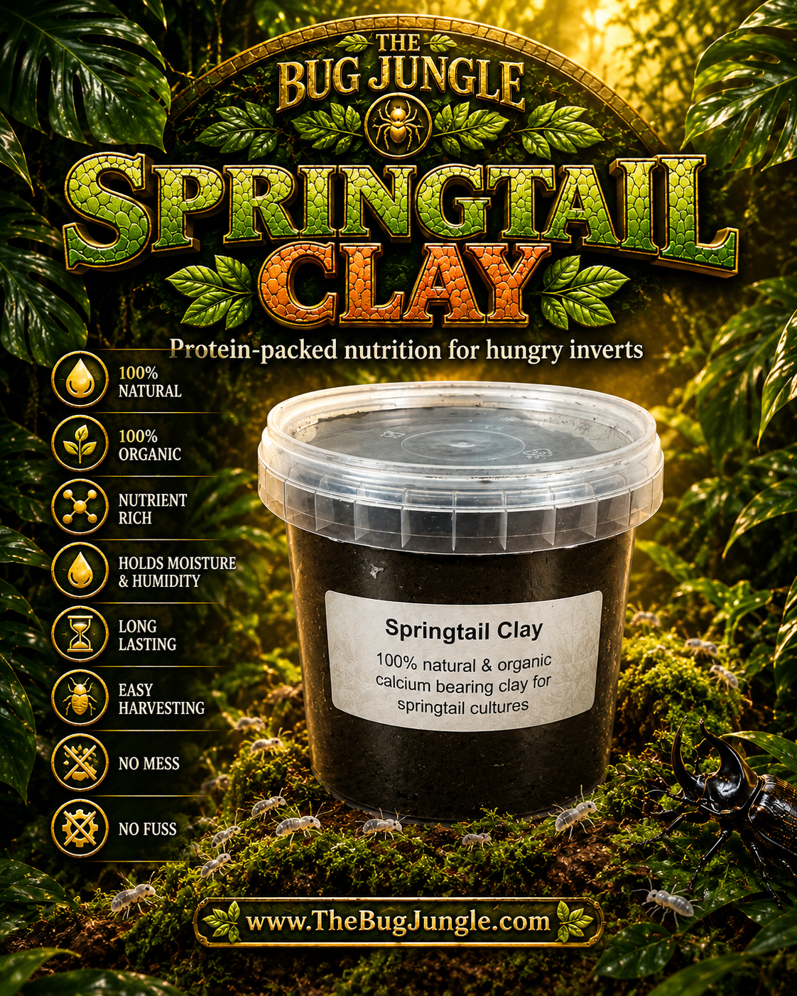 Springtail Clay For Springtail Cultures