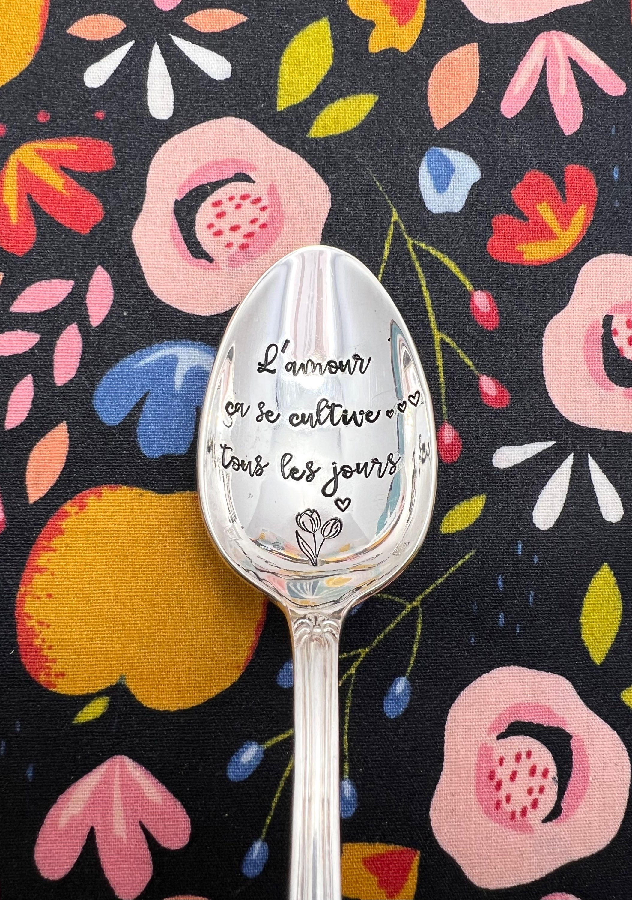 Cuillère « L’amour ça se cultive tous les jours »