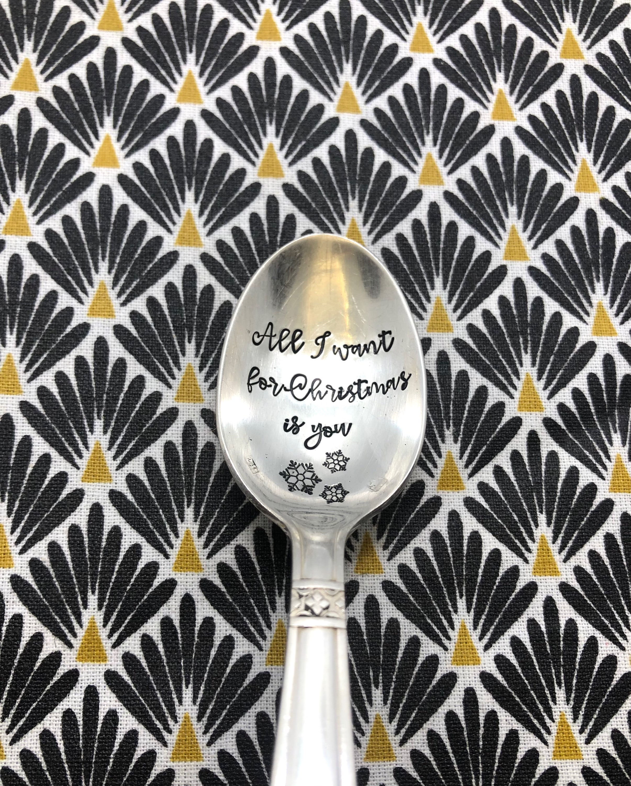 Cuillère « All I want for Christmas is you »