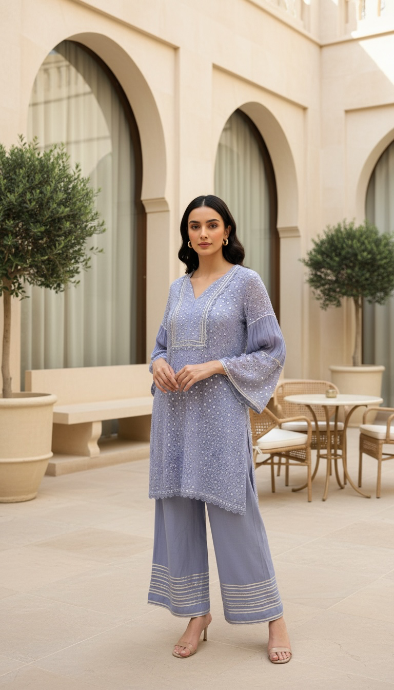 Noor Lavender Co-ord Set