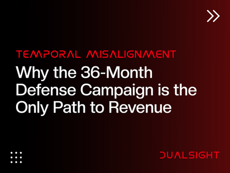 Temporal Misalignment: Why the 36-Month Defense Campaign is the Only Path to Revenue