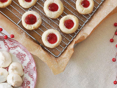 Pistachio Cranberry Jam Thumbprint Cookies Are Seasonal Sweets