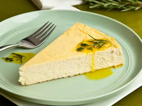 White Bean and Herb Olive Oil Cheesecake