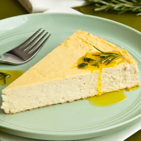 White Bean and Herb Olive Oil Cheesecake