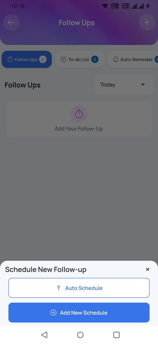 NutriSwift Follow Up feature 