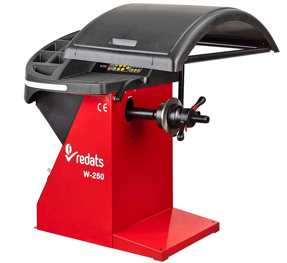 Miniatura: Equilibratrice automatica W-250 per uso professionale per cerchi da 10 a 22