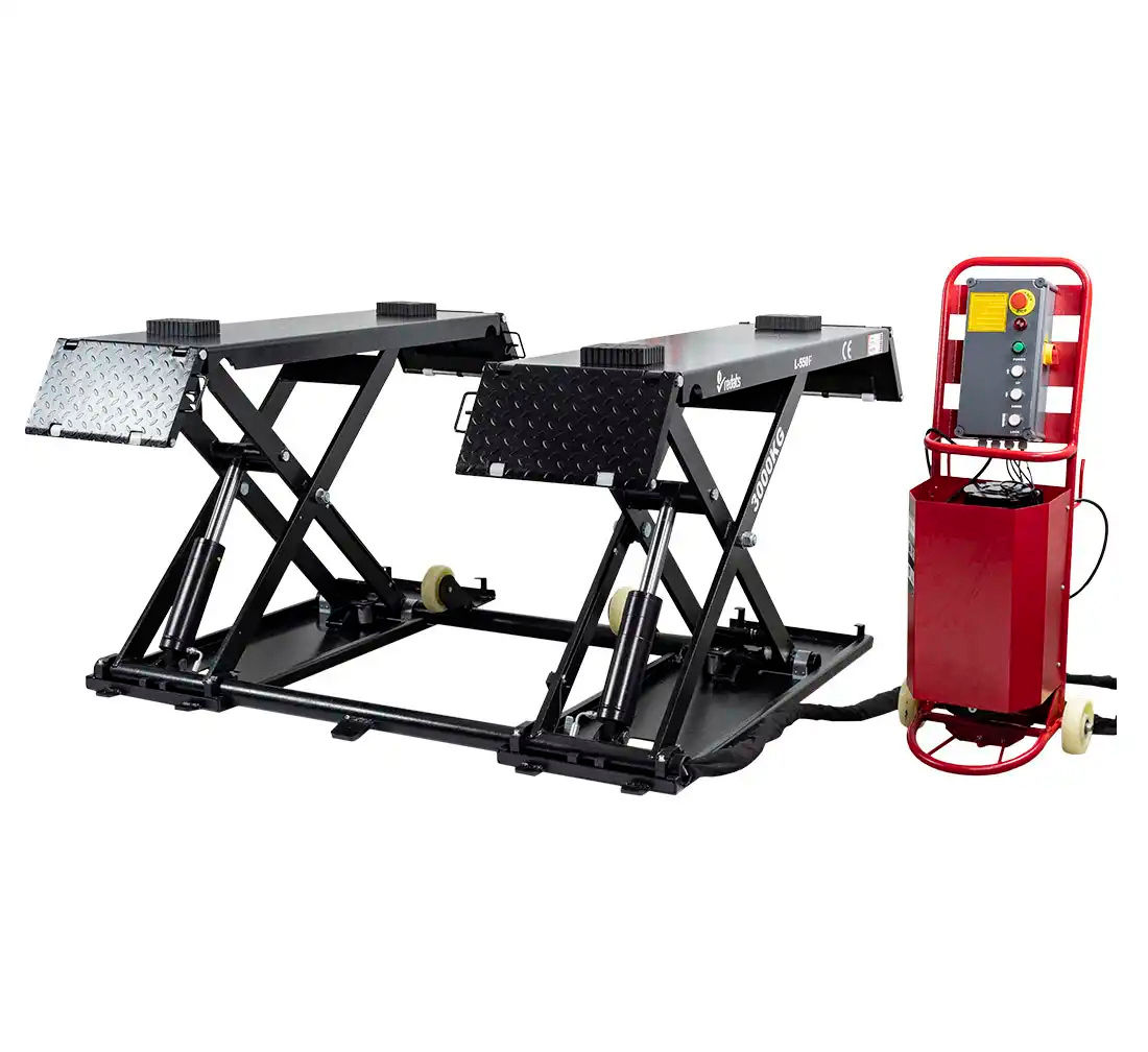 Ponte sollevatore a forbice 230V portata 3T alzata 96cm Redats L-550F