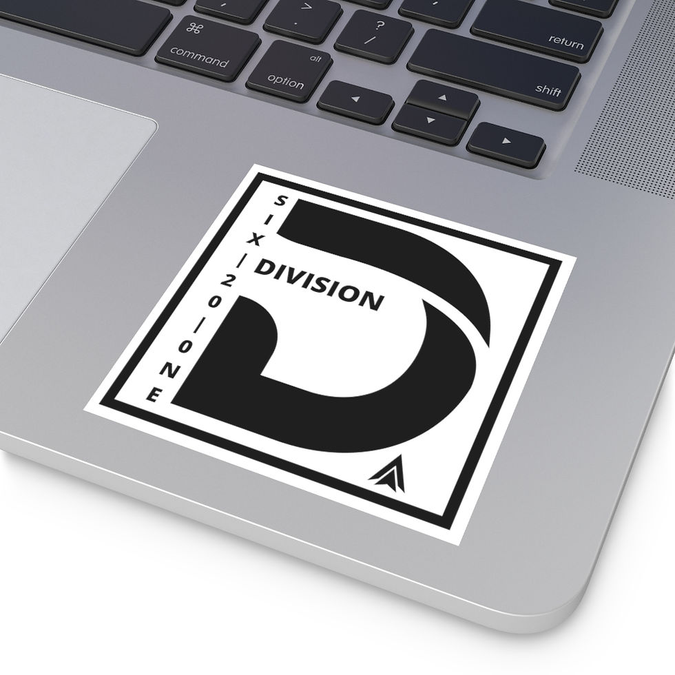 Thumbnail: Square Sticker, Square, White (621 - Text)