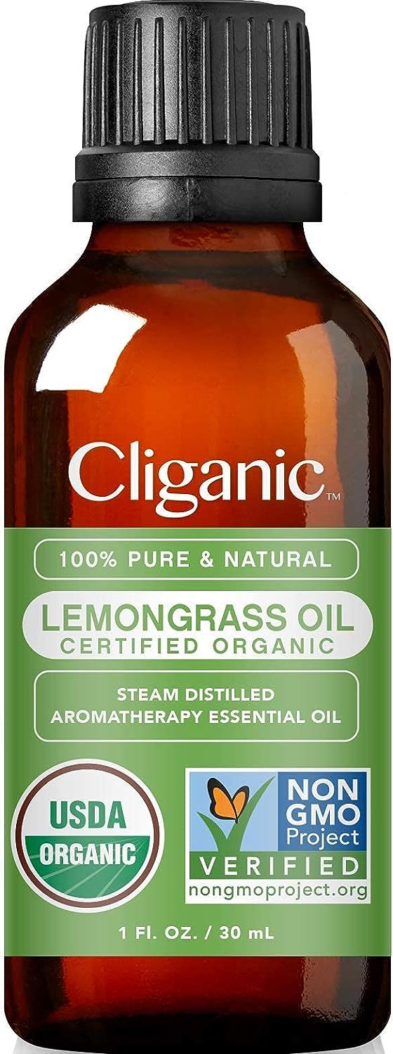 Thumbnail: Cliganic Organic Lavender Essential Oil - 100% Pure Natural for Aromatherapy Di