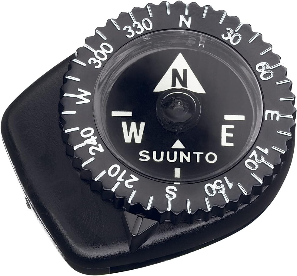 SUUNTO Clipper Compass, Micro Compass Attaches to Strap, Sleeve or Map Edge