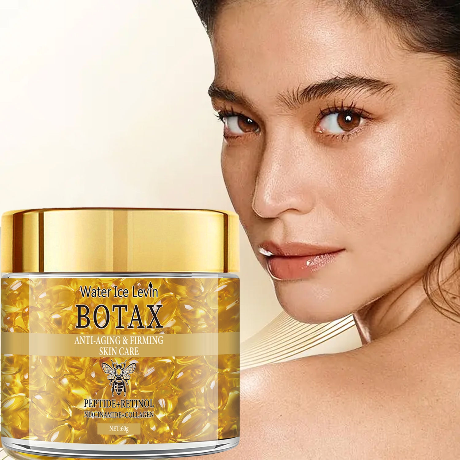 Retinol Firming and Lifting Cream That Has Rich Peptides and Collagen, and Hyalu