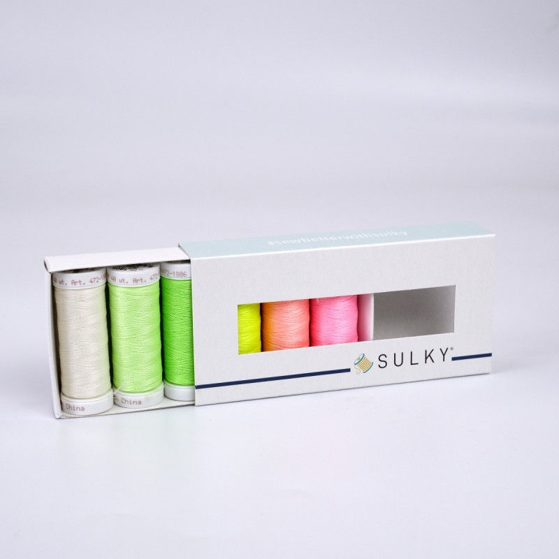 Thumbnail: Комплект бродировъчни конция SULKY GLOWY BLACK LIGHT SELECTION