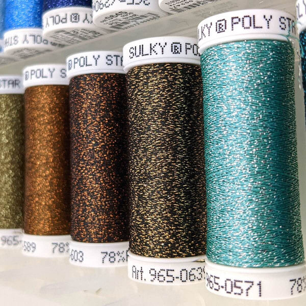 Thumbnail: бродировъчни конци SULKY® ORIGINAL SLIMLINE BOX -Poly Sparkle 30 Dream Pack