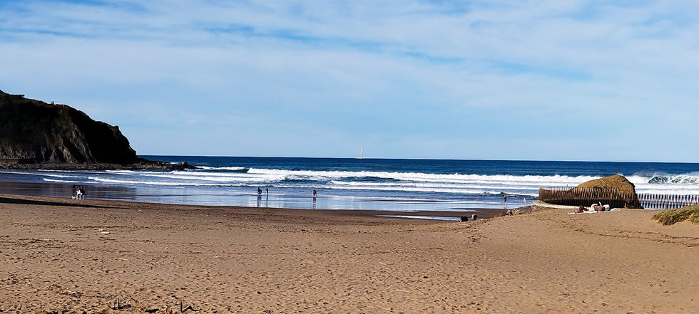 Vistas del mar desde la playa