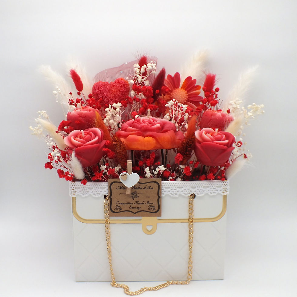 Composition Florale Rose sauvage