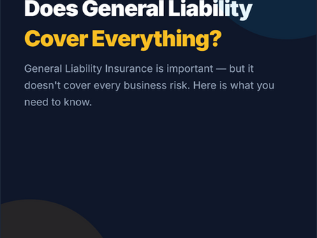 Does General Liability Cover Everything? 🛡️