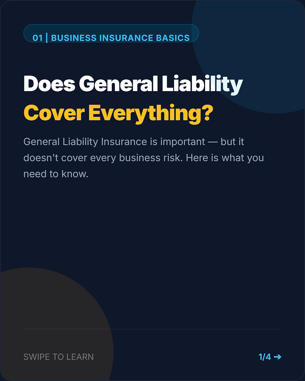 Does General Liability Cover Everything? 🛡️