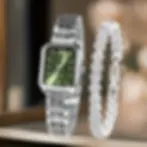 Thumbnail: Simple and Versatile Square Women's Watch, Instagram-Style Steel Band Fashion