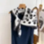 Thumbnail: 90*90Cm Square Scarf Twill Silk Feeling Women Head Shawls and Wraps Luxury Hair