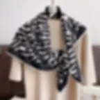 Thumbnail: 90*90Cm Square Scarf Twill Silk Feeling Women Head Shawls and Wraps Luxury Hair