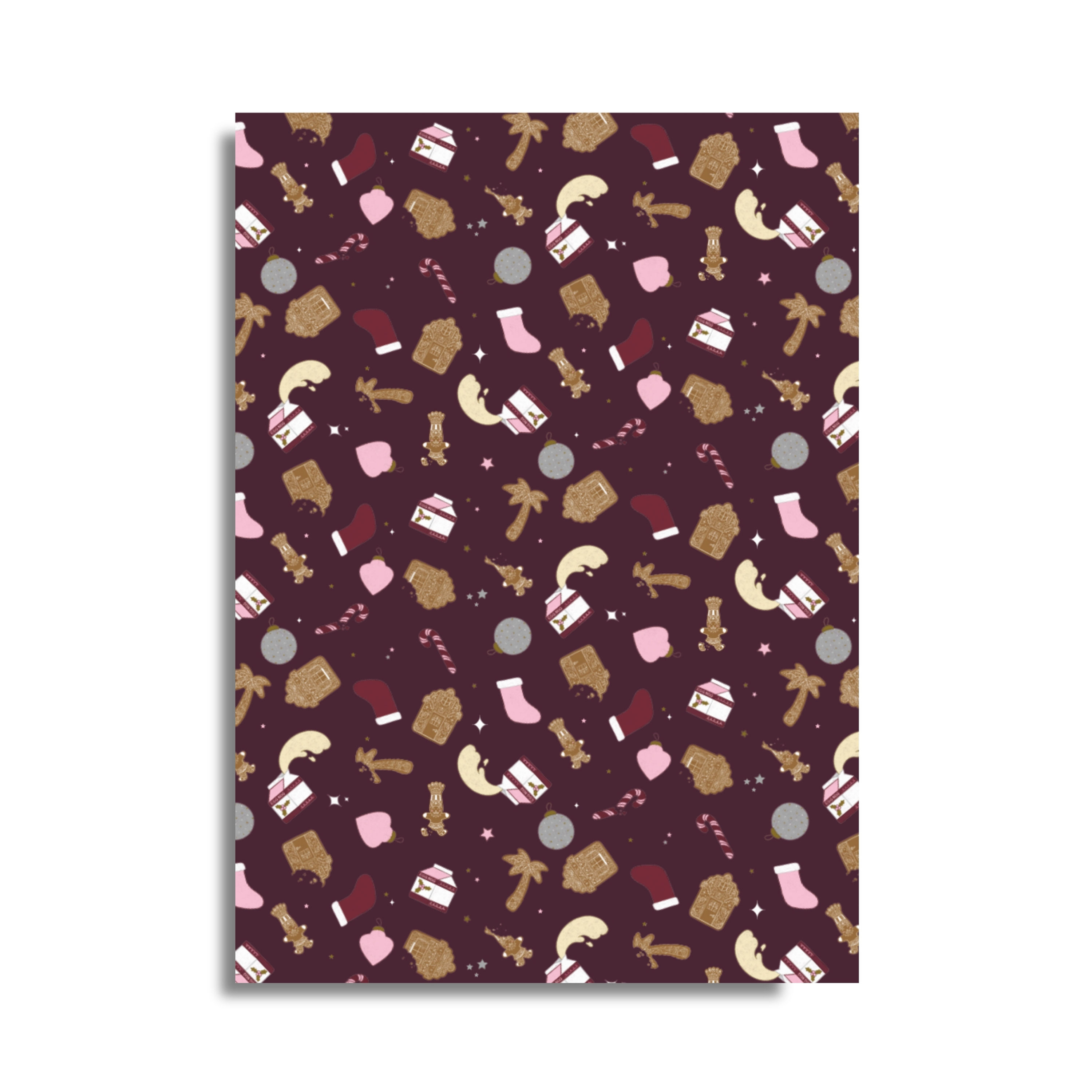 Cookies n' Nog | Wrapping Paper Sheet