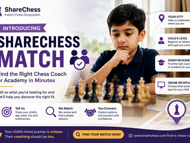 Introducing ShareChess Match: Find the Right Chess Coach or Academy in Minutes