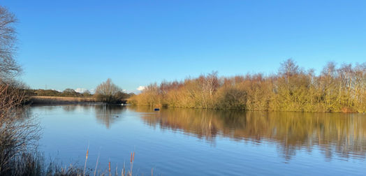 Beautiful sunny day at Isalnd Lake, Maldon, Essex