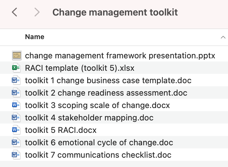 Thumbnail: All in One Change Framework and Toolkit with Tools