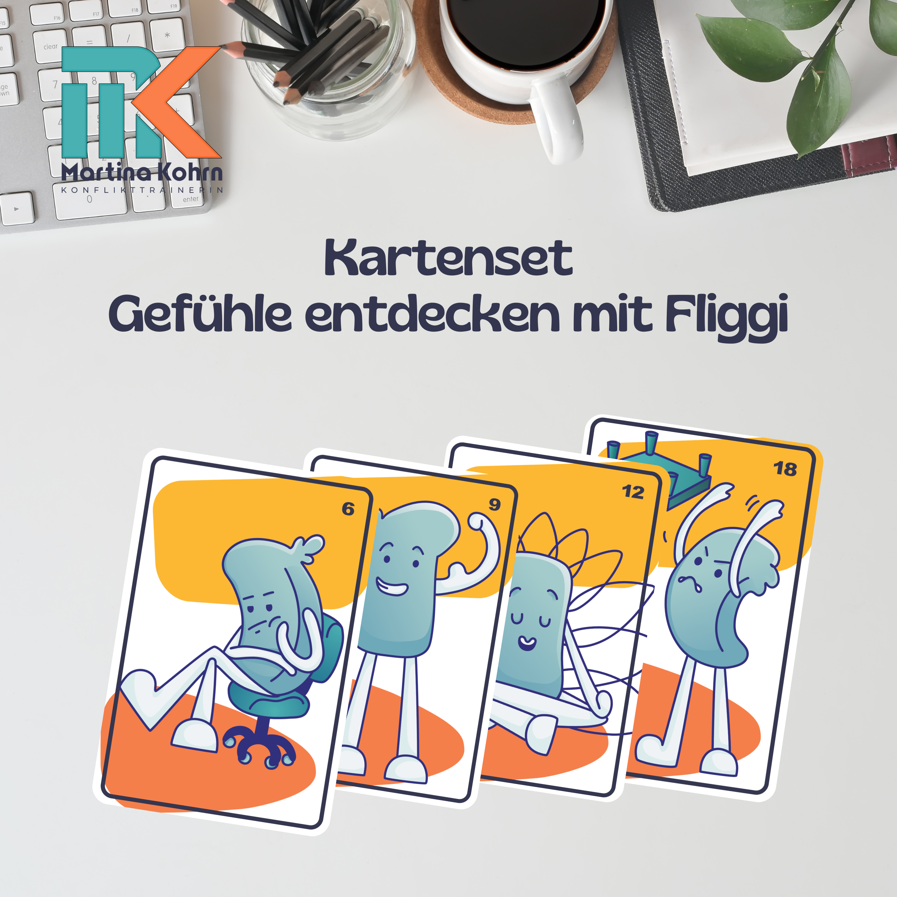 Kartenset Gefühle entdecken mit Fliggi