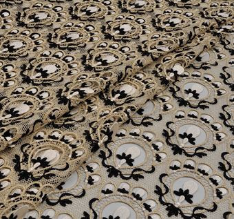 Embroidered Guipure Lace