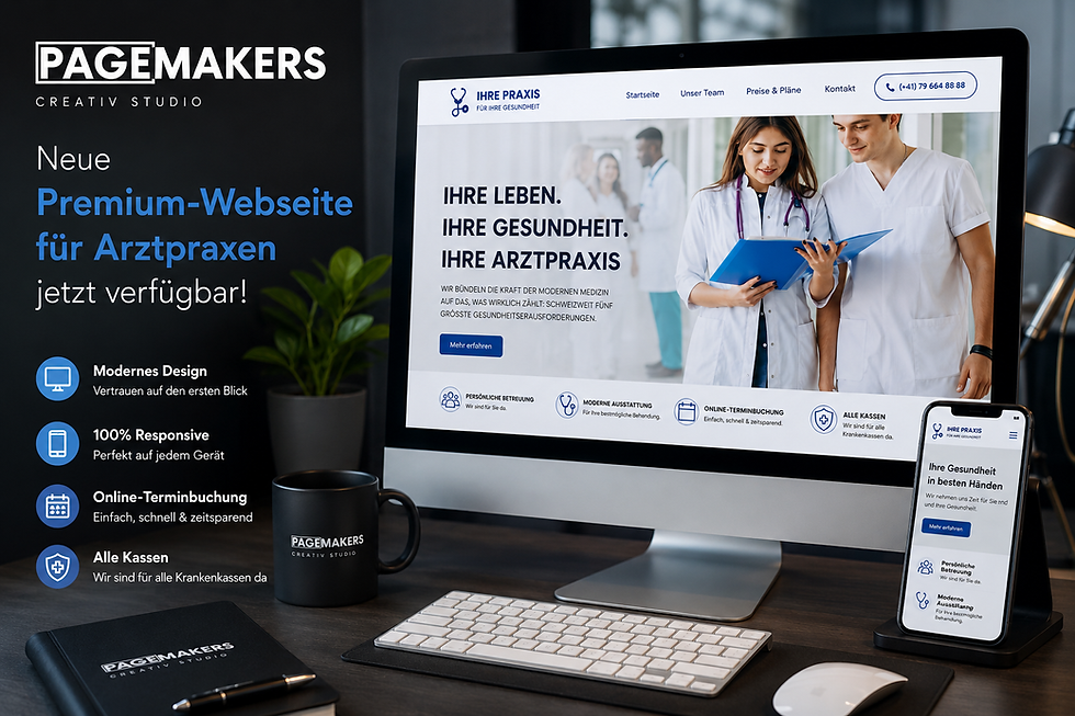 Neue Premium-Webseite für Arztpraxen jetzt verfügbar!