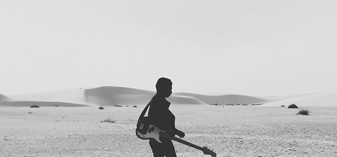 Musician in the Desert