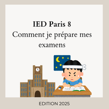 IED Comment je prépare mes examens