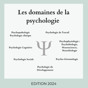 Les différents domaines de la Psychologie 