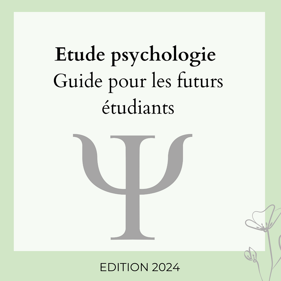 Etude psychologie Guide pour les futurs étudiants — free download