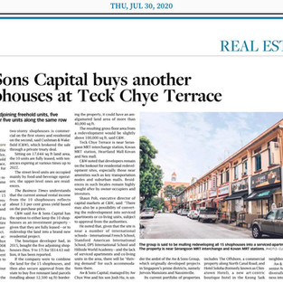 Featured on The Business Times – 30 July 2020