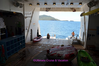 Watersports Platform on a Windstar Cruise