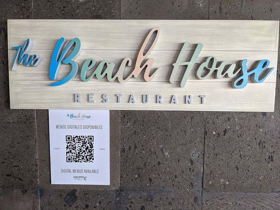 MIRRC The Beach House Restaurant sign &
