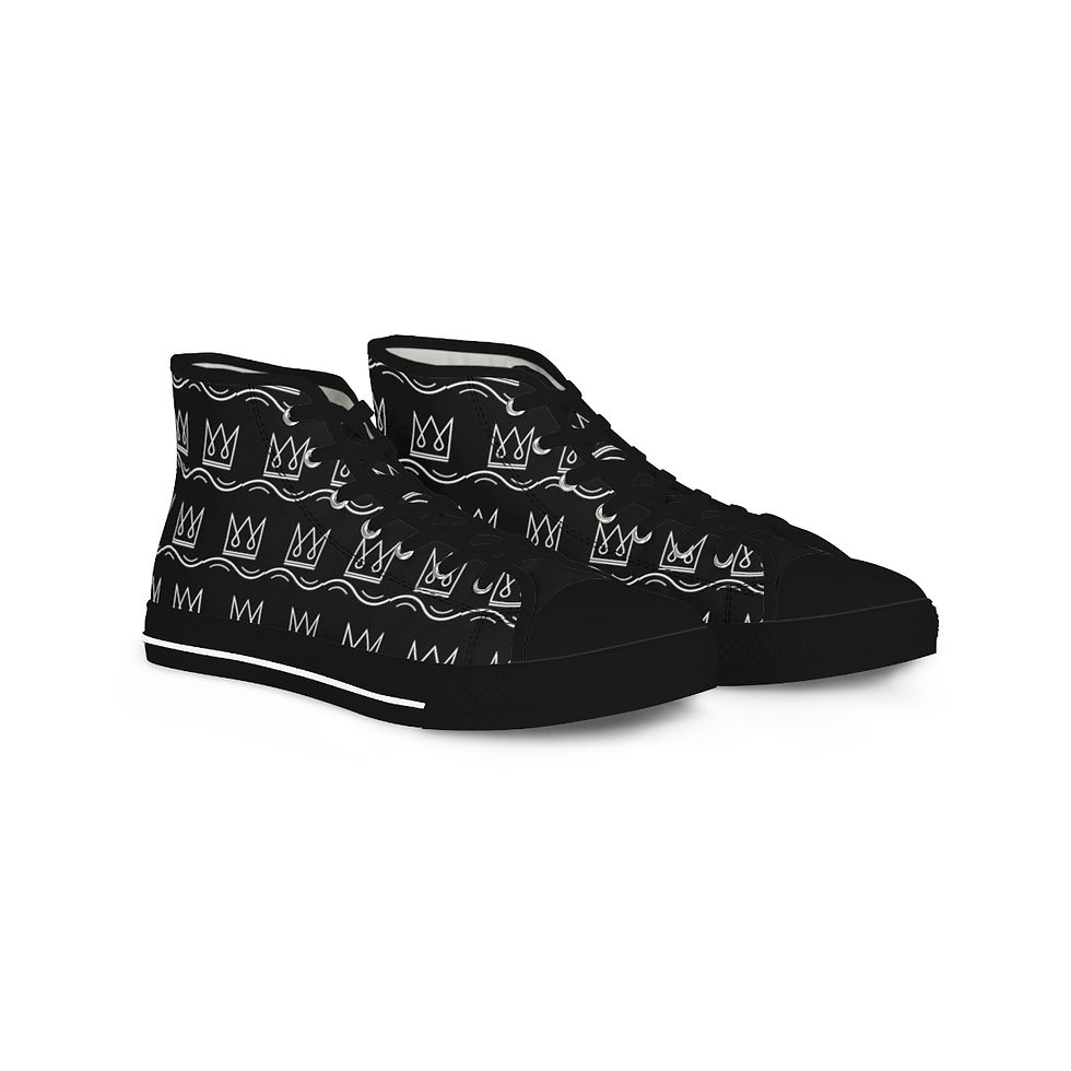 Thumbnail: RLC Oahu - Men's High Top Sneakers (Black)