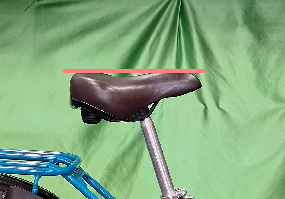 自転車のサドルの調整方法~角度のチェック