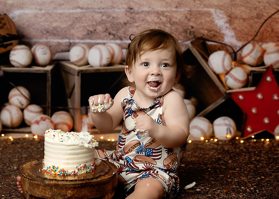 Anderson, SC Baby Photographer | Baby TJ Cake Smash and Splash