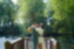 Bride and groom at the little fox