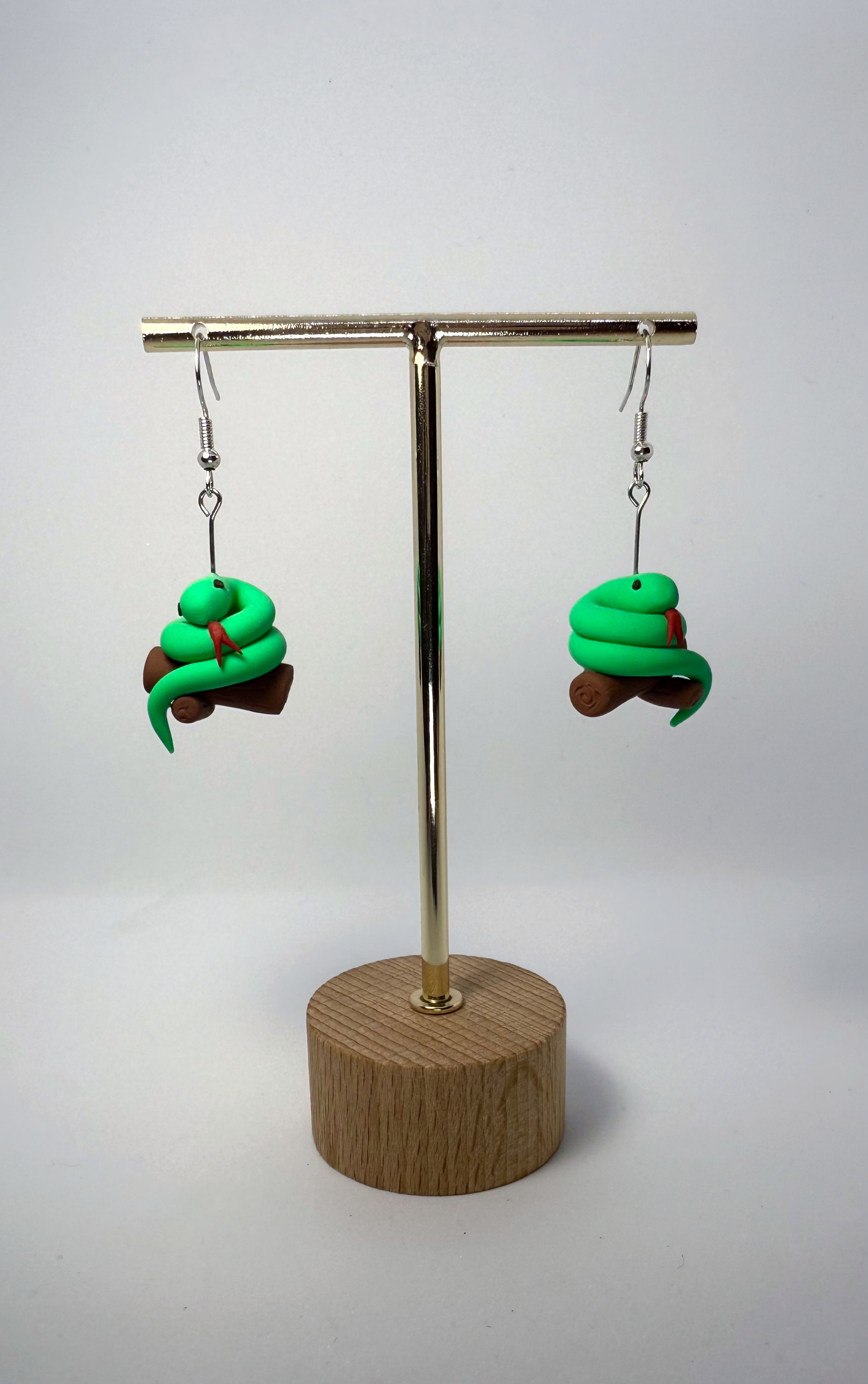 Snakes on a Log Earrings
