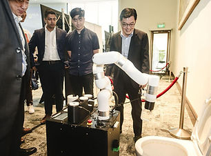 HiveBotics showcases Abluo Robots at NUS DeepTech Venture Showcase 2024