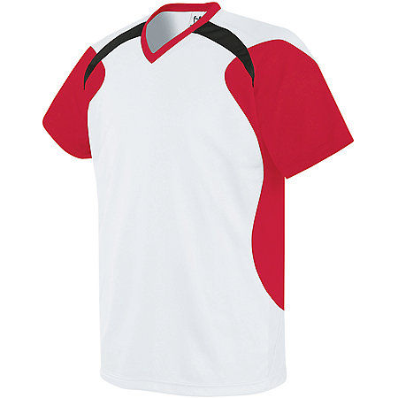white/scarlet/black