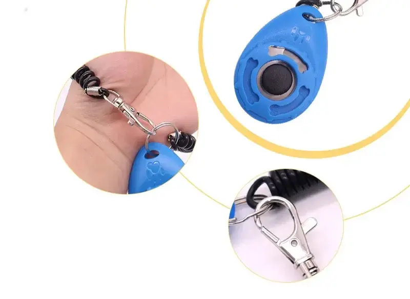 Thumbnail: Pet Training Clicker with Wrist Strap, Adjustable Sound Training Tool for Dogs C