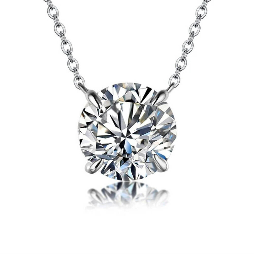 Thumbnail: Timeless Moissanite Pendant Necklace