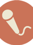 Microphone Icon Brown