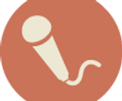 Microphone Icon Brown