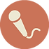 Microphone Icon Brown